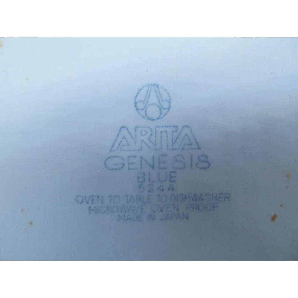Arita Genesis Blue Rim On White 10 1/2
